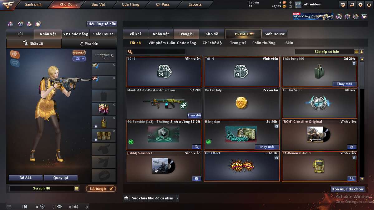 shop acc cf uy tin gia re